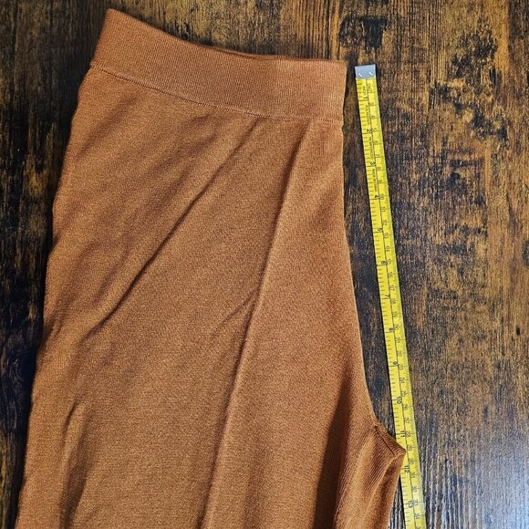 Target Rust Orange Knit Wide Pants Culottes S and XXL - Picture 6 of 9